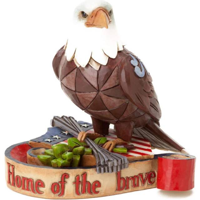 Jim Shore Heartwood Creek Mini Patriotic Eagle Stone Resin Figurine  3.75