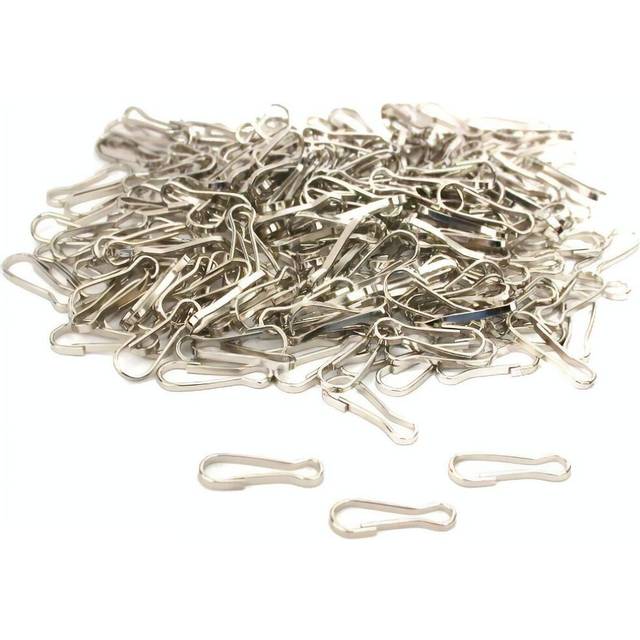 200 Nickel Plated Metal Lanyard Snap Hooks Key Chain Keychain Parts