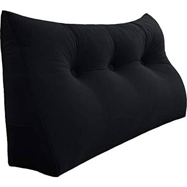 WOWMAX Large Bolster Triangular Headboard Pillow Twin Dorm Headboard T