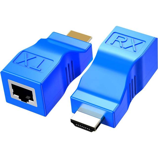to RJ45 Network Repeater 2 PCS Extender Transmitter and Receiver Network