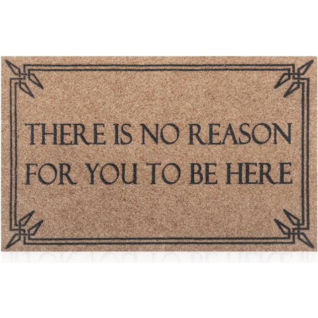 Indoor Outdoor Mat Front Door Welcome Mats Durable Funny There is No Reason for You to Be Here Mat for Entrance with Natural Rub