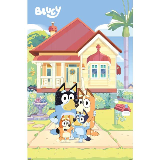 Trends International Bluey  Family Wall Poster  34L x 22.4W  Unframed Version