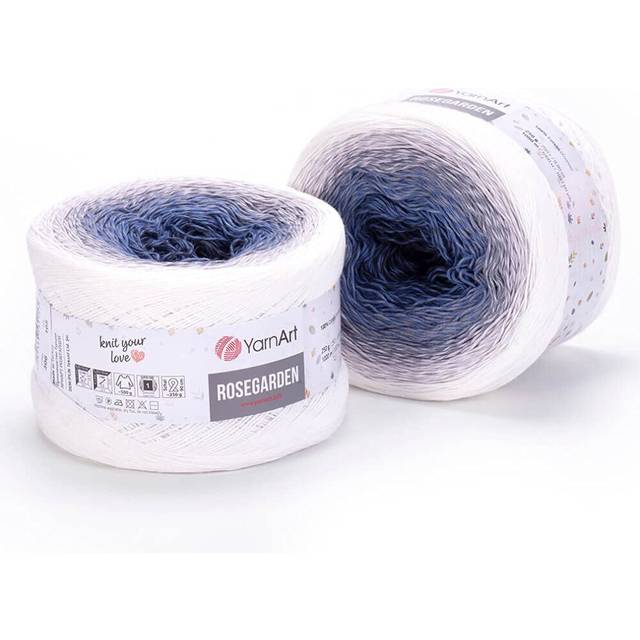 Yarn Art Flowers Rosegarden 100 Cotton 250gr 880 oz 1094yds Multicolor Cotton Yarn Rainbow Crochet Yarn Spring Summer 306