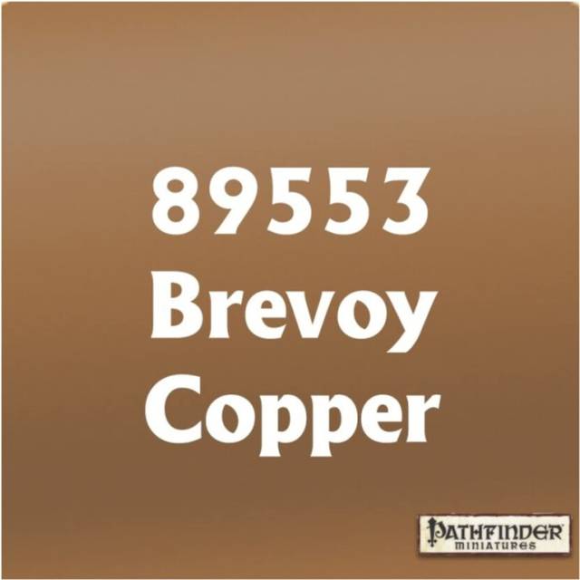 Brevoy Copper Master Series Hobby Paint .5oz Dropper Bottle Pathfinder Colors Reaper Miniatures