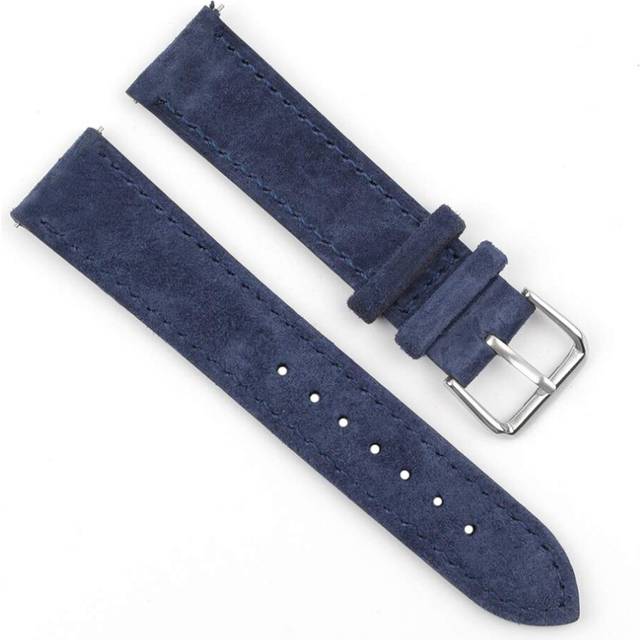 Onthelevel Suede Watch Strap-18mm 19mm 20mm 22mm 24mm Suede Leather wi