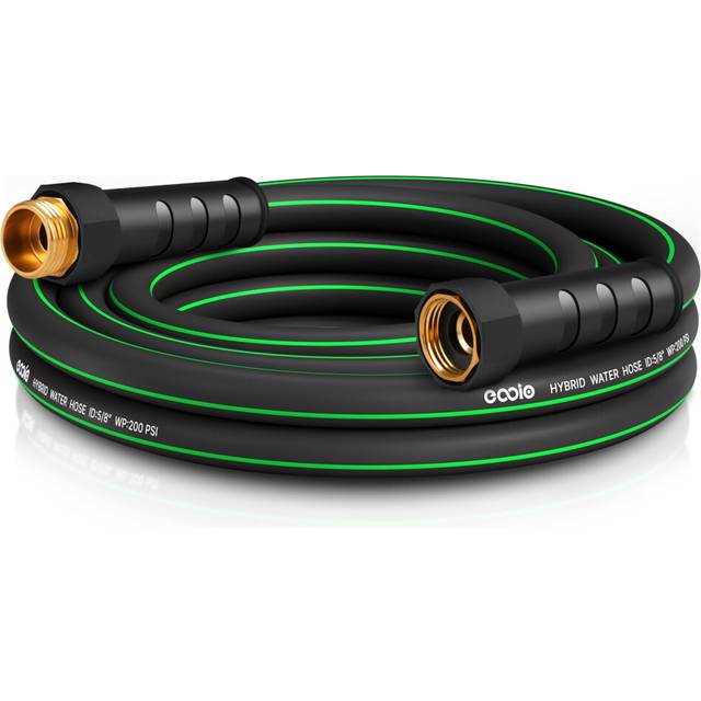 Heavy Duty Garden Hose 58 in  x 10ft Flexible Water Hose  Kink Resistant Lightweight Hybrid Hose  Leakproof Hose Male to Female