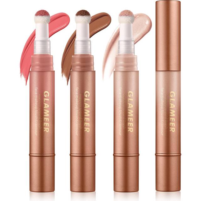 Blush Stick,Liquid Blush Stick,Silky Smooth Creamy Formula,Lightweight Blendable Blush Rouge Stick,Naturally Sculpted Look Professional Beauty Makeup