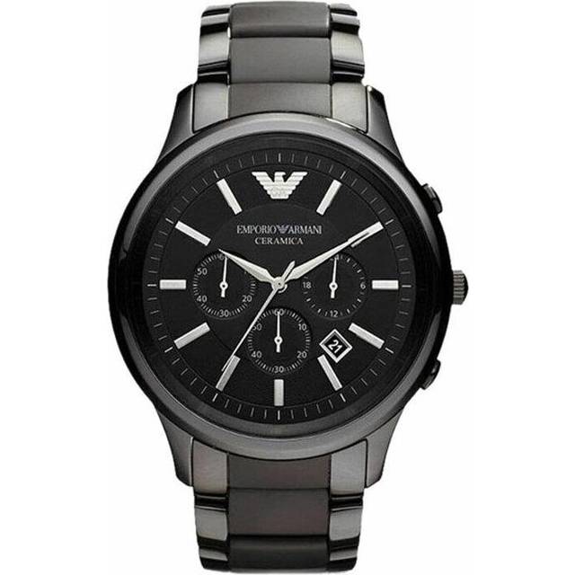 Emporio Armani AR1451 Chronograph Ceramic Men's Watch - Black