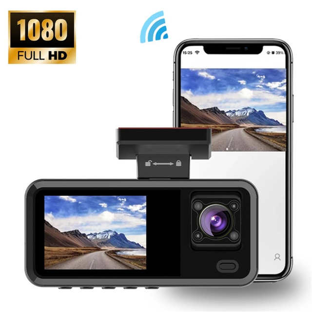 3 Channel Dash Cam for Cars Camera WIFI 1080P Video Recorder Rear View Vehicle Car DVR Accessories