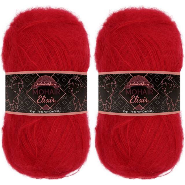 JubileeYarn Mohair Elixir Yarn - Baby Wool Blend - 50g/Skein - Cosmopo