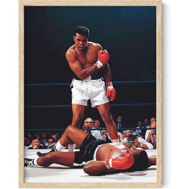 HAUS AND HUES Muhammad Ali Poster  Muhammad Ali Wall Art in Ring Boxing Poster  Sports Poster  Gym Poster  Black History Picture for Wall  Sport Poste