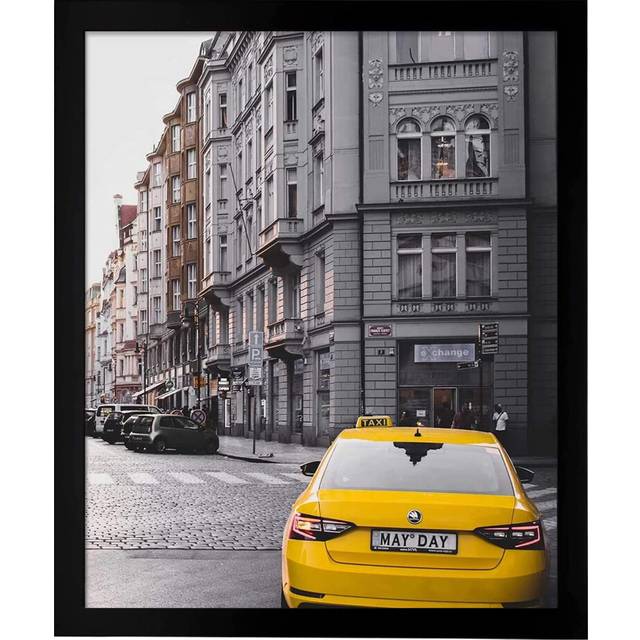 Golden State Art  20x24 Wooden Picture Frame with Real Glass - Wall Mounting (Black)