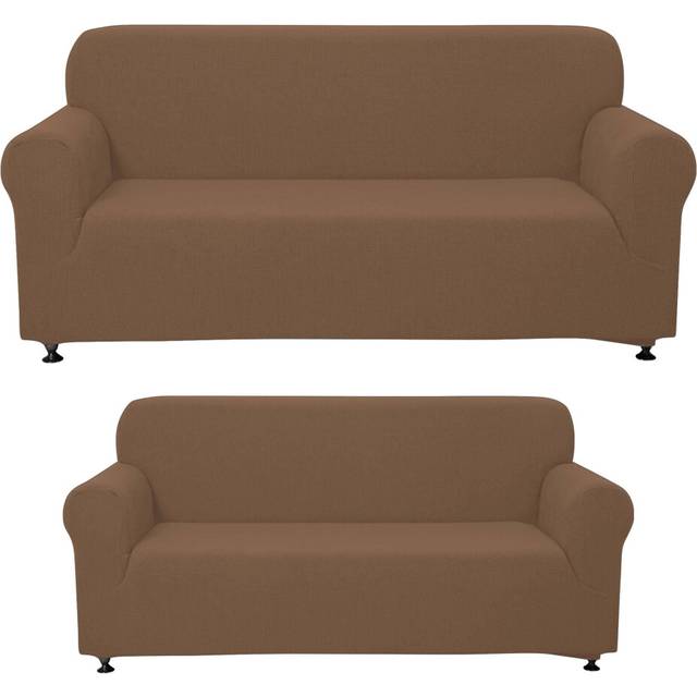 Sapphire Home 3-Piece Couch Cover Set  Sofa  Loveseat  and Arm Chair Slipcovers  Form fit Stretch  Wrinkle Free  Furniture Protector  Sofa Covers for