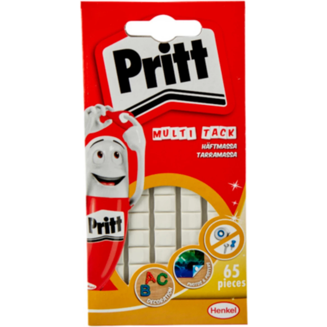 Pritt Sticky Tack 10x8mm White Pack of 65