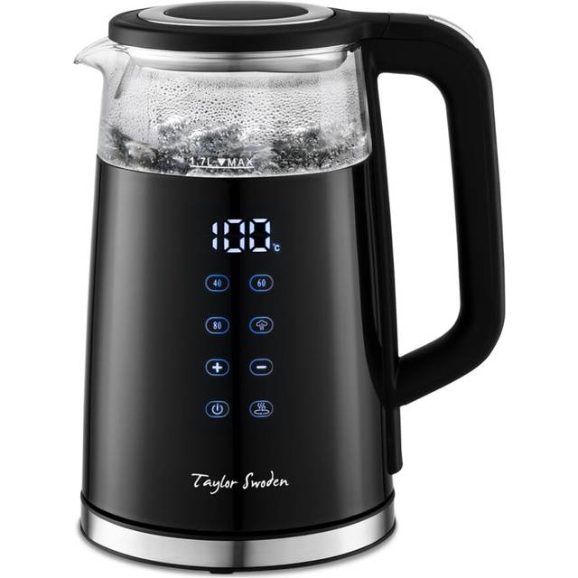 Taylor Swoden Electric Kettle with Temperature Control, Digital Display Double- Walled Insulated Kettle Cordless, Keep Warm Automatic Shut-Off Boil