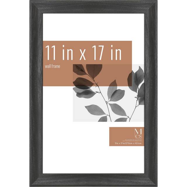 MCS Classic Studio Gallery Frame  Black Woodgrain  11 x 17 in  Single  Classic Black  12 x 18 in