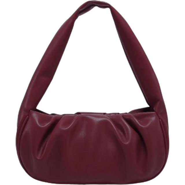 SHEIN 1pc Vintage Drop Shoulder Cloud Armpit Bag, Suitable For Date, Street, Party, In Wine Red Color, Retro Inspired Bag For Women