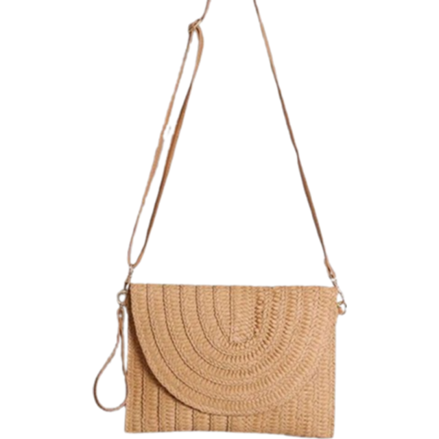 SHEIN Minimalist Flap For Women,Woven Crossbody Envelope Bag,Women Bags For Vacation,Holiday,Straw Purse,Straw Beach Bag,Beach Necessities,Beach Essentials,