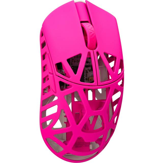 WLMouse BEAST X Max Trådlös Gamingmus - Neon Rose [Omron Opticals]