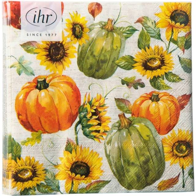 (Lunch) Autumn Pumpkin Napkins Cocktail/Lunch Serviettes