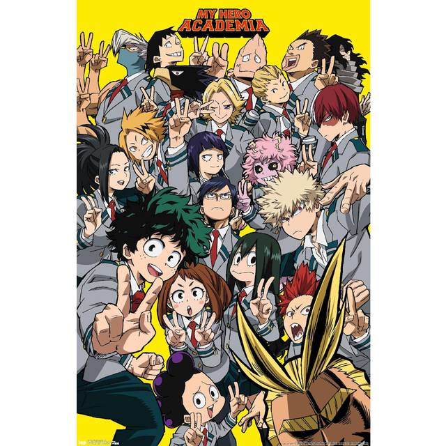 "Trends International My Hero Academia - Selfie Wall Poster  22.375"""" x 34""""  Unframed Version Bedroom"