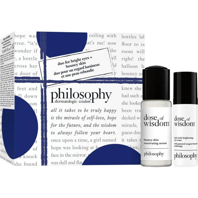 philosophy 2-pc duo for bright eyes & bouncy skin skincare holiday gift set