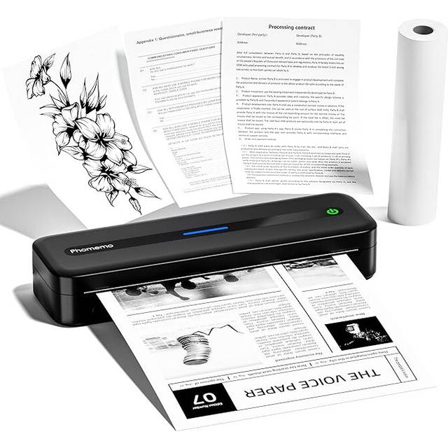 Phomemo M832 Thermal Printer, Inkless Portable Printer A4 Compatible