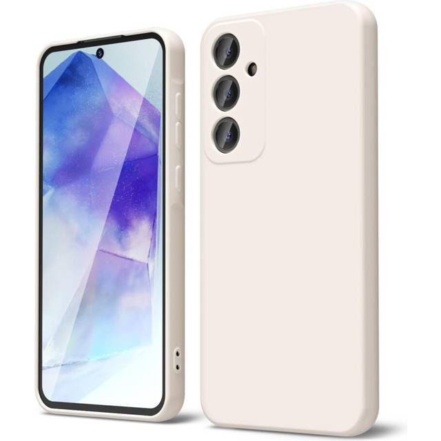 oakxco for Samsung Galaxy A55 5G Case Liquid Silicone  Soft Rubber Gel Elegant Aesthetic Basic Simple Cover  Cute Thin Slim TPU Matte Solid Color Plai