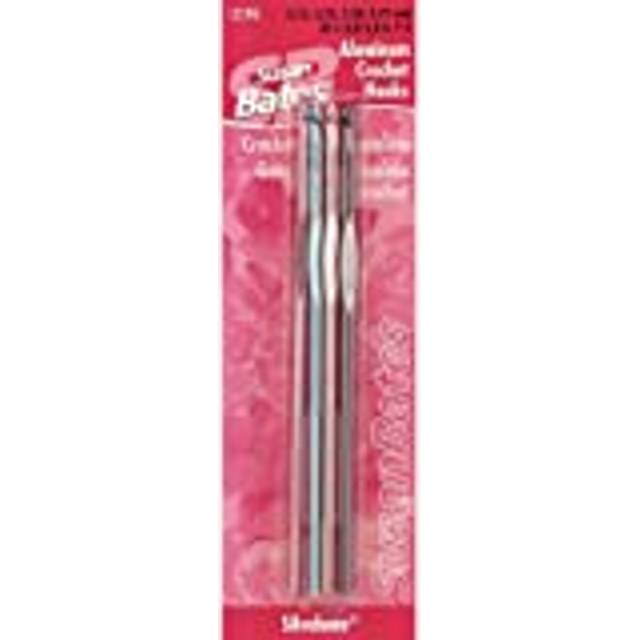 Susan Bates Silvalume Aluminum Crochet Hook  Set of 4
