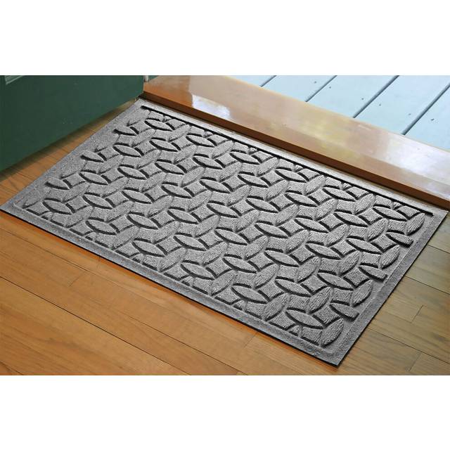 Bungalow Flooring Waterhog Door Mat  2' x 3' Made in USA  Durable and Decorative Floor Covering  Skid Resistant  Indoor/Outdoor  Water-Trapping  Ellip