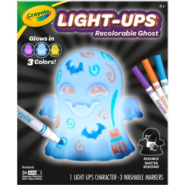 Light Ups: Ghost | Washable Ghost Halloween Night Light | Colour, Wash, Repeat! | Batteries Not Included | For Ages 3+
