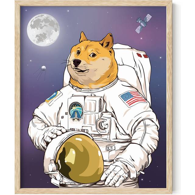 HAUS AND HUES AstroDoge Funny Poster Dorm Decor  Funny Doge Meme Poster for College Room Decor  Cool Posters and Funny Meme Posters for Teen