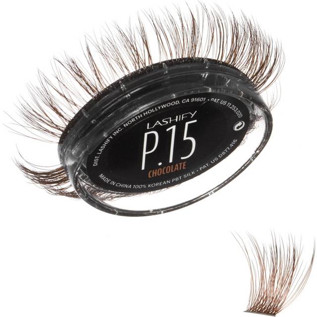 Lashify Plushy 15mm Gossamer Lashes in Chocolate Color, Easy DIY False Lashes for a Voluminous Yet Still Natural Look