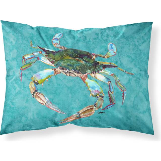 """""Caroline's Treasures 8657PILLOWCASE Crab Moisture Wicking Fabric Standard Pillowcase  Large  Multicolor"""""