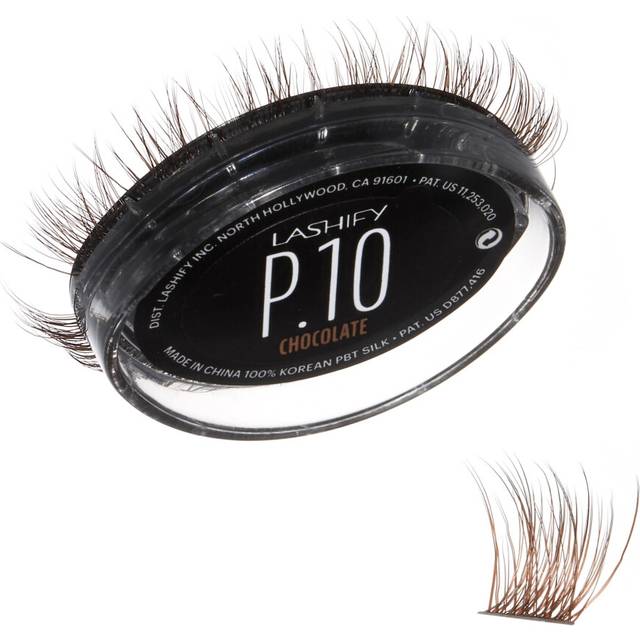 Lashify Plushy 10mm Gossamer Lashes in Chocolate Color, Easy DIY False Lashes for a Voluminous Yet Still Natural Look