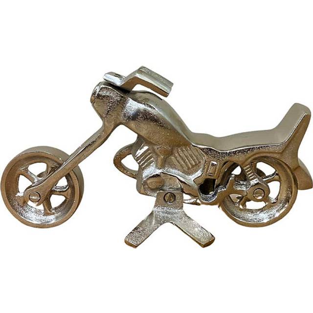 Imel Motorcycle Sculpture - Silver (25cm H X 13.5cm W X 9cm D)