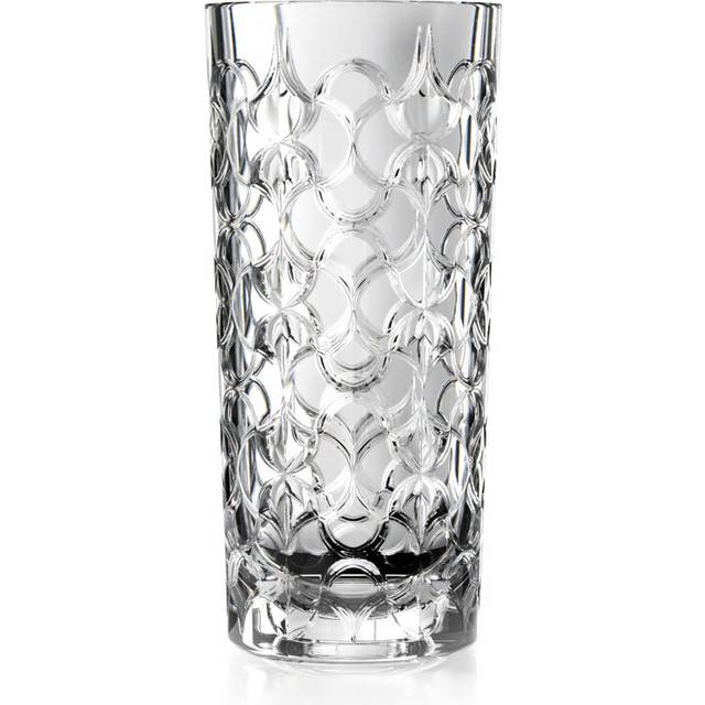Vase - Round Opening Glass Crystal Vase - for Flowers - Roses - Design