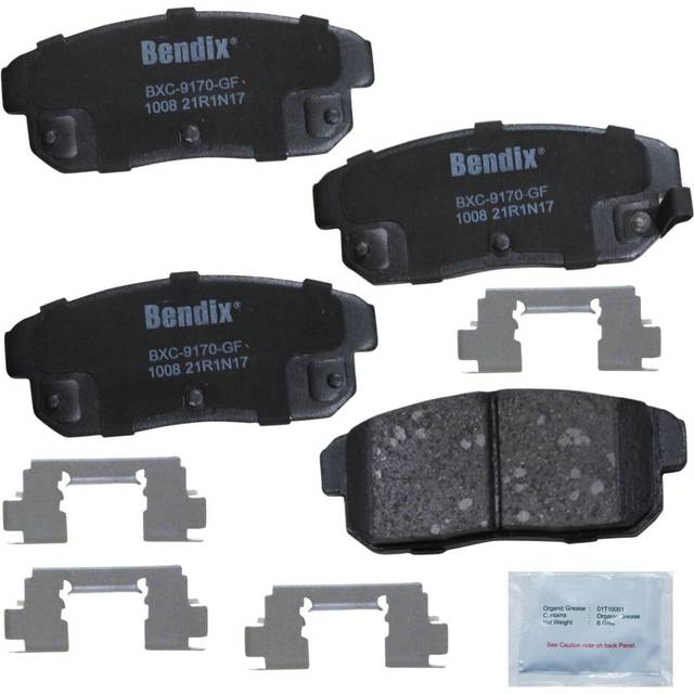 Bendix Priority1 CFC1008 Ceramic Rear Brake Pads for Mazda RX-8 2011-2004
