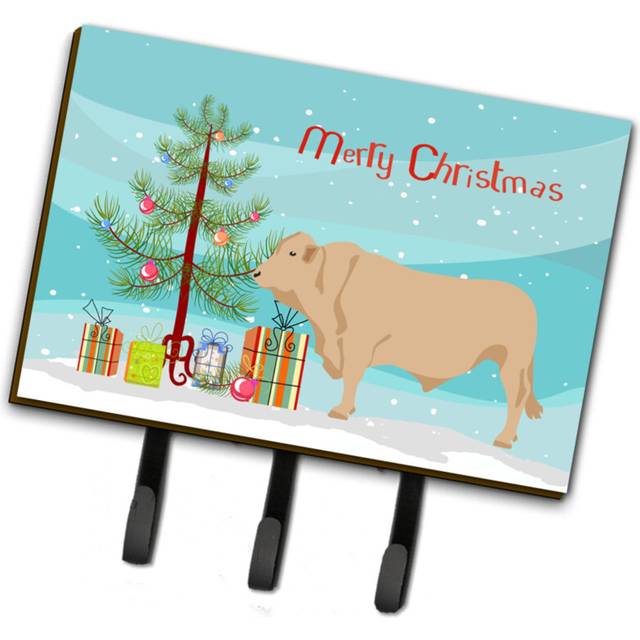 """""Caroline's Treasures Charolais Cow Christmas Wall Hook  Triple"""""