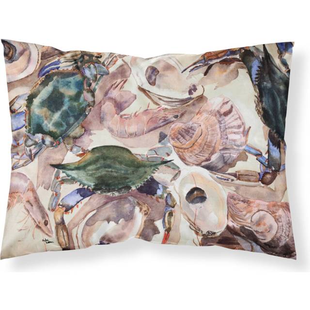 """""Caroline's Treasures 8618PILLOWCASE Crab Moisture Wicking Fabric Standard Pillowcase  Large  Multicolor"""""