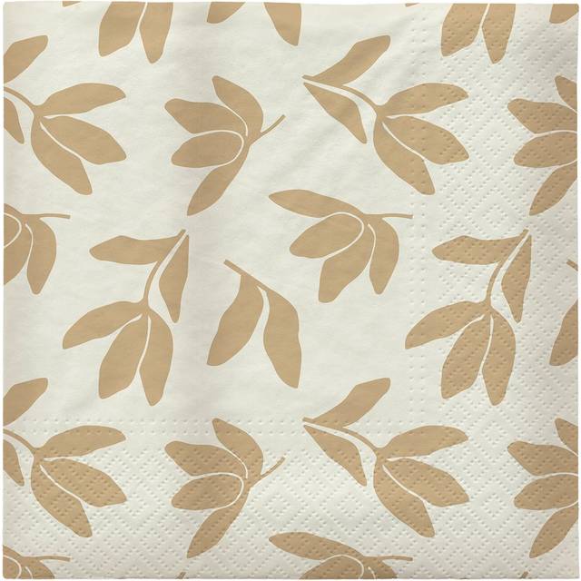 Broste Copenhagen Herbert paper napkins 33x33 cm 20-pack Beige-off white