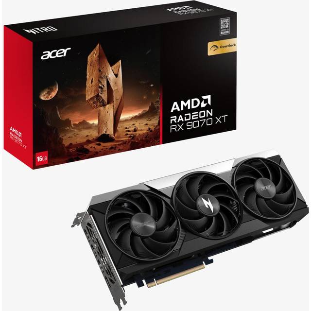 Acer Nitro Radeon RX 9070 XT OC 16GB grafikkort