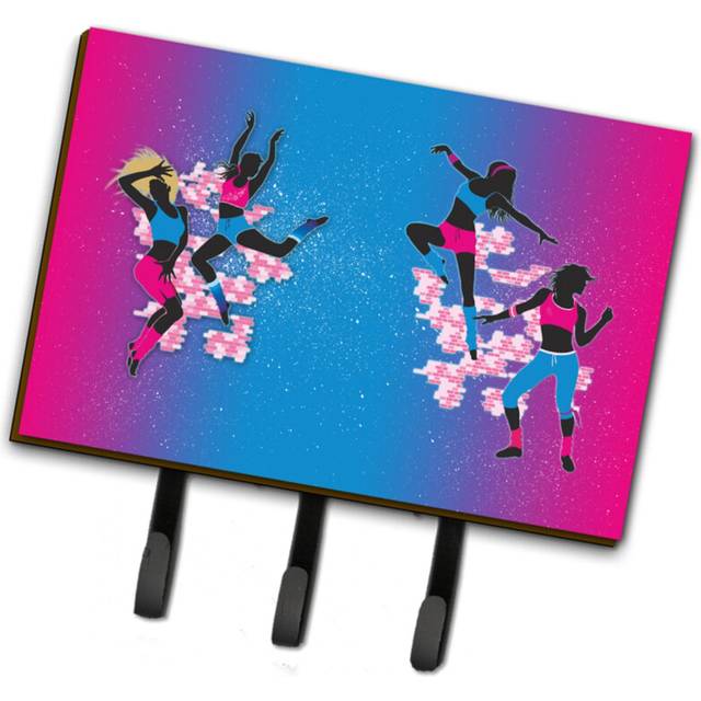 """""Caroline's Treasures Hip Hop in Pink Blue Wall Hook  Triple"""""