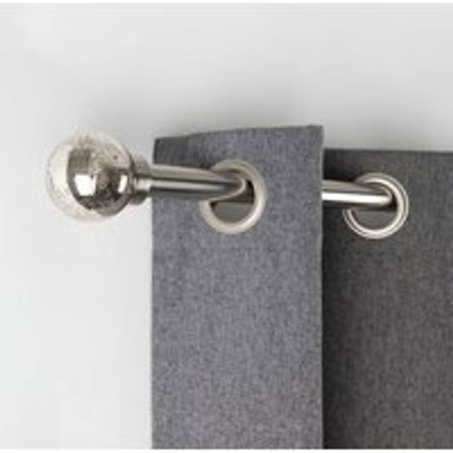 Mercury Extendable Metal Eyelet Curtain Pole - Gold