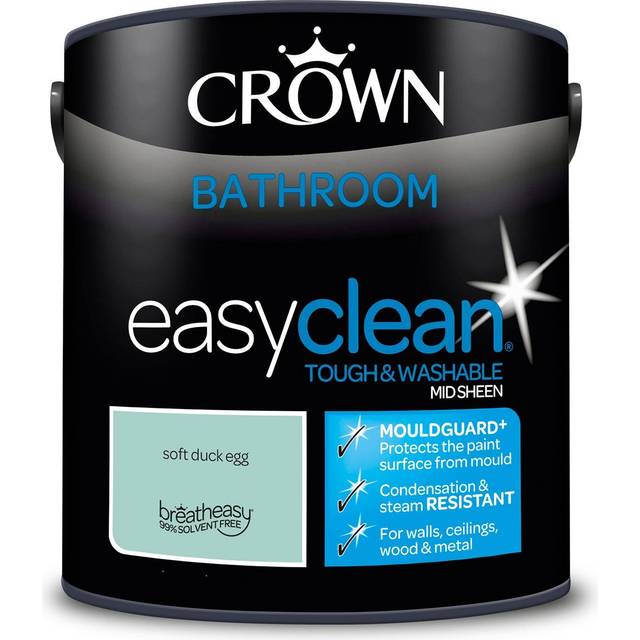 Crown Easyclean Bathroom Paint - Soft Duck Egg - #N/A - 2.5L