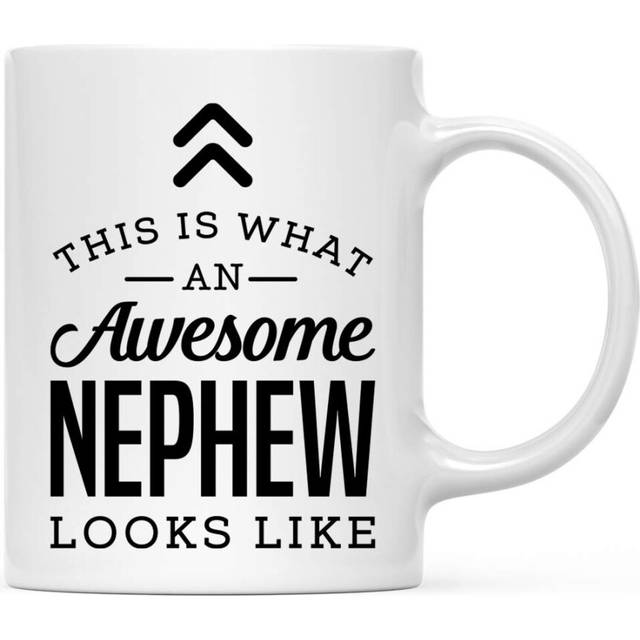 Andaz Press 11oz Ceramic Coffee Tea Mug Gift  This is What an Awesome Nephew Looks Like  1Pack  Birthday Gift Ideas Coworker H