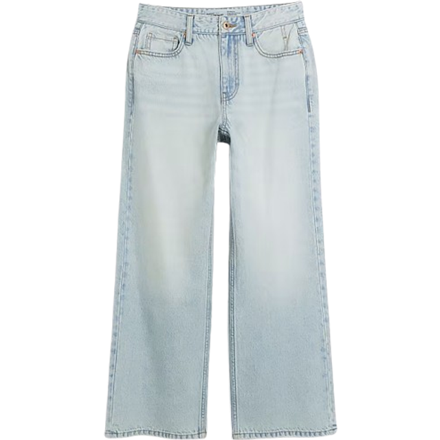 River Island Petite High Waisted Relaxed Straight Jeans - Blue, Blue, Size 6, Inside Leg Xshort, Women -  inside leg XSHORT,6