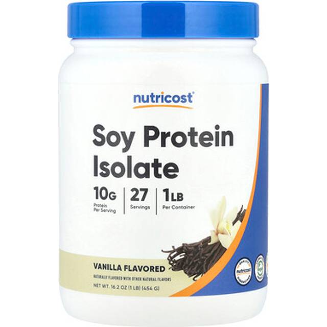 Nutricost  Soy Protein Isolate  Vanilla  1 lb (454 g)