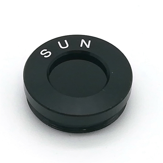 2pcs 1.25 Inches Black Solar Filter Astronomical Telescope Accessories Optical Glass Lens Optical Filter Lens M28X0.6