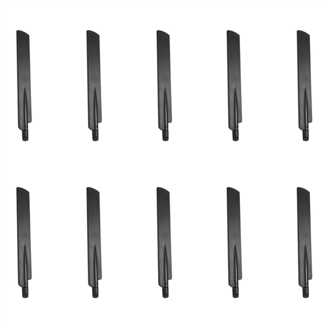 10X 18 Dbi 2.4Ghz Wifi Antenna Amplifier Wlan Router Connector Booster,Black